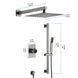 Faucet Shower Set with Fixed Wall - Mounted Shower Head & Handshower - shower system wall mountedBathroomLux