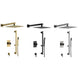 Faucet Shower Set with Fixed Wall - Mounted Shower Head & Handshower - shower system wall mountedBathroomLux