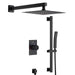 Faucet Shower Set with Fixed Wall - Mounted Shower Head & Handshower - shower system wall mountedBathroomLux