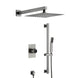 Faucet Shower Set with Fixed Wall - Mounted Shower Head & Handshower - shower system wall mountedBathroomLux