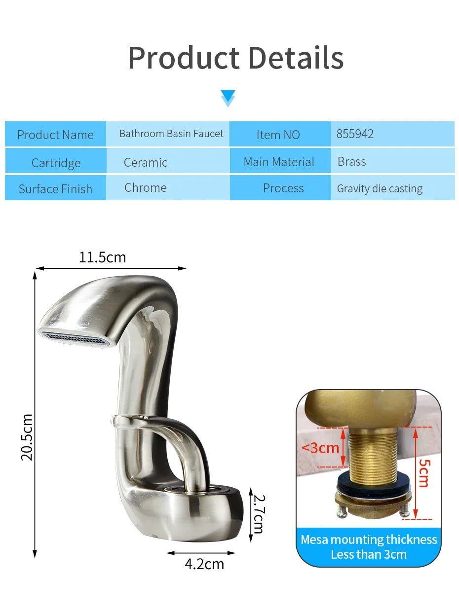 Flowara Elegant Bathroom Faucet - 2 years Guarantee - 855917 - Bathroom FaucetBathroomLux