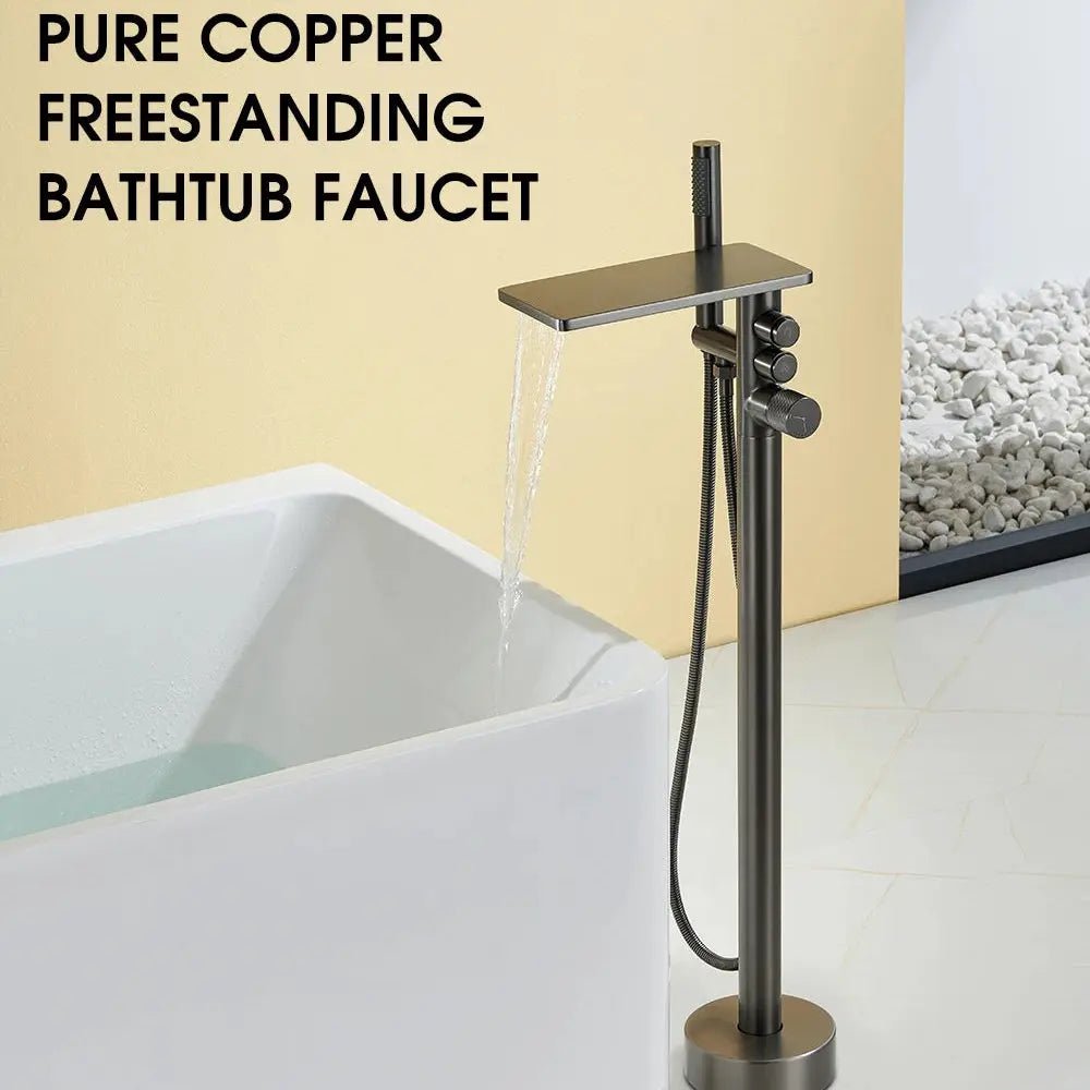 Freestanding Bath Taps with Shower Head - Freestanding Bath Taps with ShowerBathroomLux