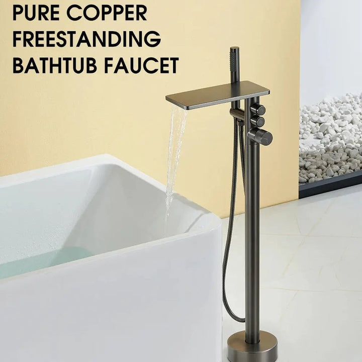 Freestanding Bath Taps with Shower Head - Freestanding Bath Taps with ShowerBathroomLux