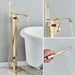 Freestanding Floor - Mounted Bathtub Shower Faucet - Freestanding bathtubBathroomLux