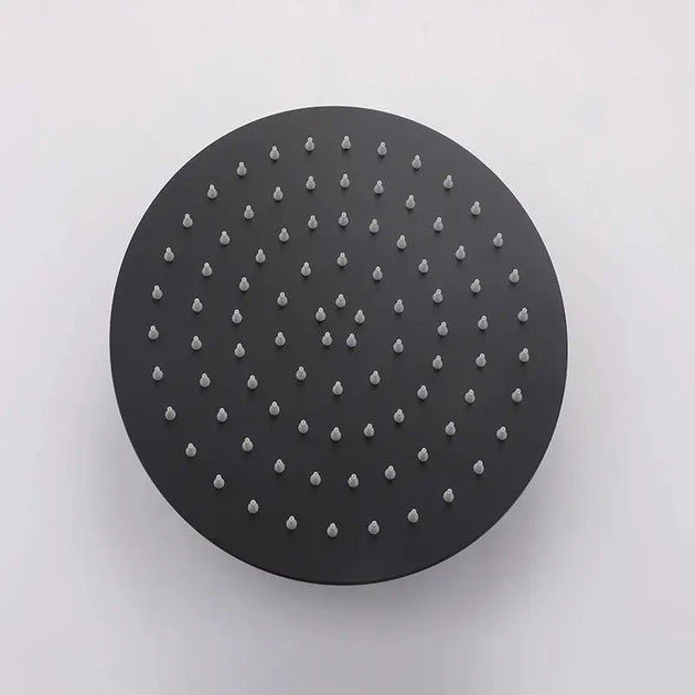 Freestanding Outdoor Shower – Matte Black 316 Stainless Steel with Dual Handles - Shower Stalls & KitsBathroomLux