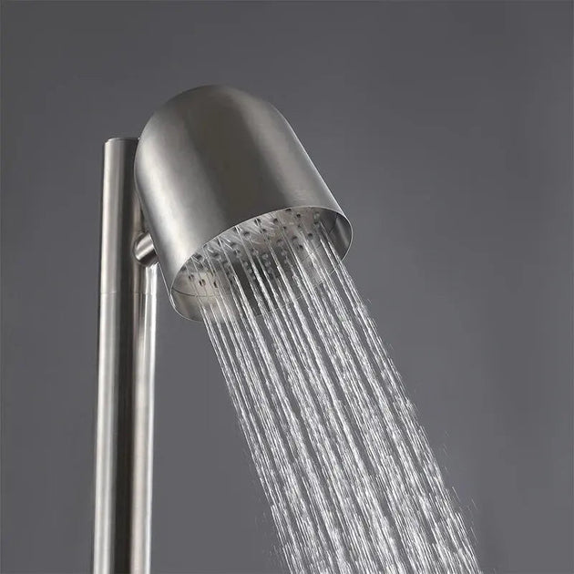 Freestanding Outdoor Shower – Stainless Steel Mixer Set for Swimming Pool, Beach & Garden - Shower Stalls & KitsBathroomLux