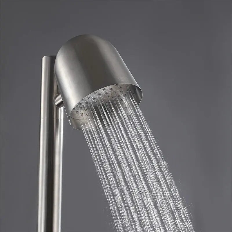 Freestanding Outdoor Shower – Stainless Steel Mixer Set for Swimming Pool, Beach & Garden - Shower Stalls & KitsBathroomLux