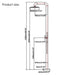 Freestanding Outdoor Shower – Stainless Steel Rainfall Column for Pool & Garden - Shower Stalls & KitsBathroomLux
