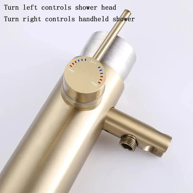 Freestanding Outdoor Shower – Stainless Steel Rainfall Column for Pool & Garden - Shower Stalls & KitsBathroomLux