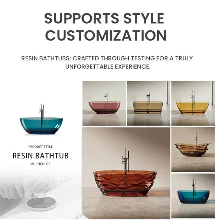 Freestanding Solid Surface Resin Bathtub - Resin Best freestanding bathtub UKBathroomLux