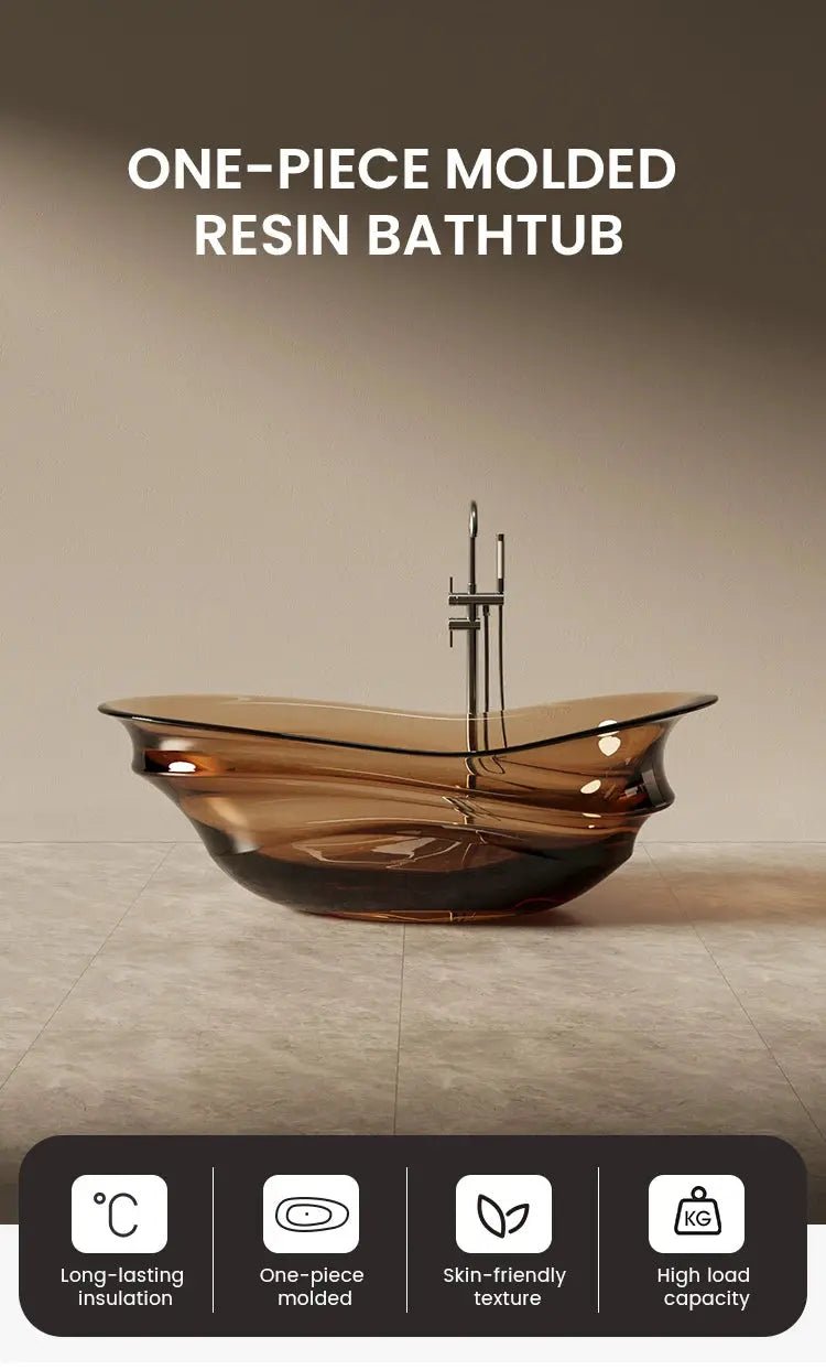 Freestanding Solid Surface Resin Bathtub - Resin Best freestanding bathtub UKBathroomLux