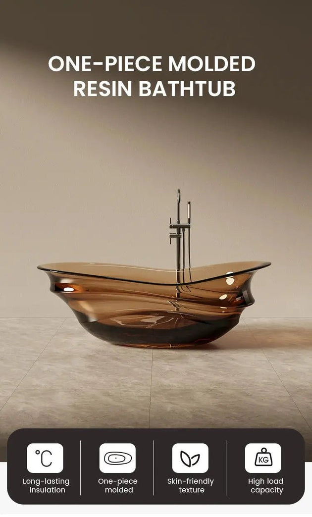 Freestanding Solid Surface Resin Bathtub - Resin Best freestanding bathtub UKBathroomLux