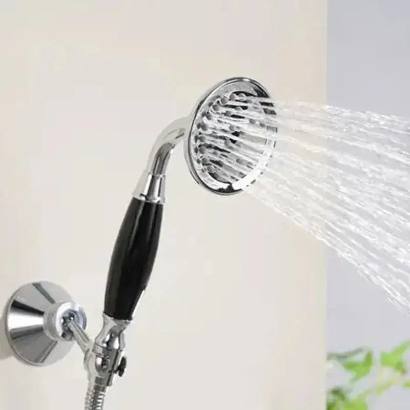 French Vintage All - Copper Concealed Shower Head Set – Ceramic Handle & Polished Finish - Concealed Shower Head SetBathroomLux