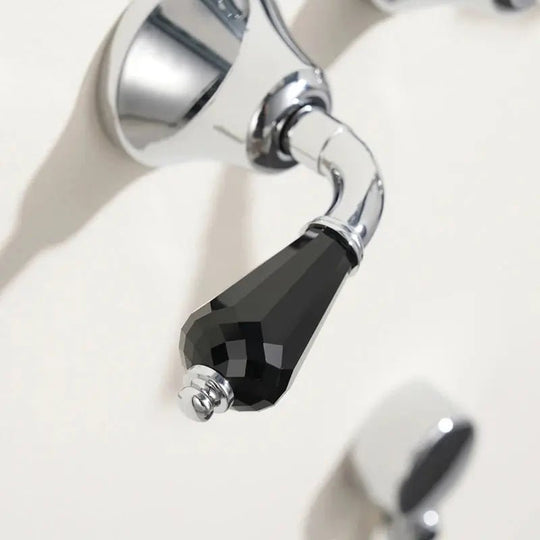 French Vintage All - Copper Concealed Shower Head Set – Ceramic Handle & Polished Finish - Concealed Shower Head SetBathroomLux