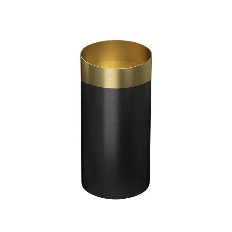 Gold & Black 304 Stainless Steel Pedestal Sink – Luxury Wash Basin for Hotels - luxury pedestal sinkBathroomLux