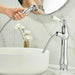 Gold Pull - Out Bathroom faucet Hot & Cold Mixer Tap Tall - Pull - Out Bathroom Basin Mixer TapBathroomLux