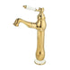 Gold Pull - Out Bathroom faucet Hot & Cold Mixer Tap Tall - Pull - Out Bathroom Basin Mixer TapBathroomLux