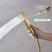 Gold Rainfall Shower Head with Handheld and Body Jets - rainfall shower head with handheldBathroomLux