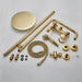 Golden 3 - Way Shower Set with Rainfall Head and Handshower - showers, thermostaticBathroomLux