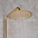 Golden 3 - Way Shower Set with Rainfall Head and Handshower - showers, thermostaticBathroomLux