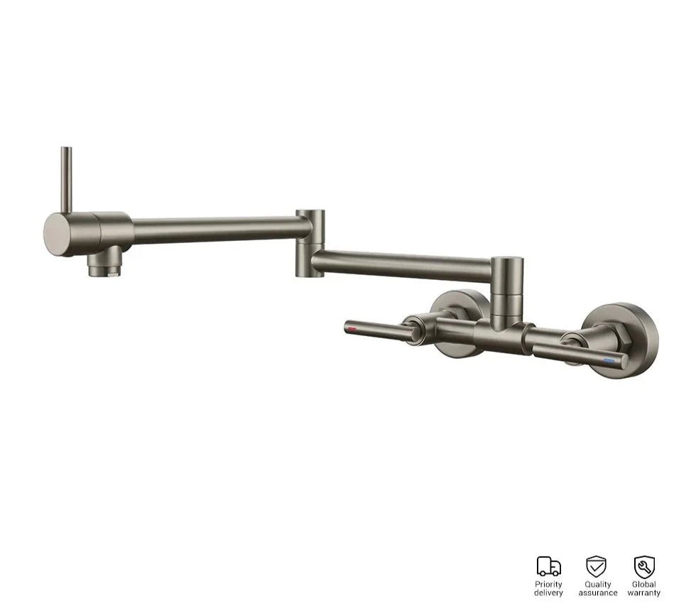 Gourmet Faucet - Dual Handle - Swivel Spout - 5 years Warranty - Kitcen faucetBathroomLux