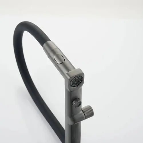 Gun Grey Pull Out Kitchen Sink Faucet – Single Handle Tap with Water Purifier - 3 Ways Kitchen Pull OutBathroomLux