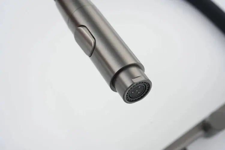 Gun Grey Pull Out Kitchen Sink Faucet – Single Handle Tap with Water Purifier - 3 Ways Kitchen Pull OutBathroomLux