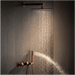 Gun Grey Wall Mounted Shower System – Brass 2 - Function Bath Mixer - 2 ways wall mounted shower kitBathroomLux