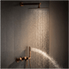 Gun Grey Wall Mounted Shower System – Brass 2 - Function Bath Mixer - 2 ways wall mounted shower kitBathroomLux