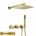 Gun Grey Wall Mounted Shower System – Brass 2 - Function Bath Mixer - 2 ways wall mounted shower kitBathroomLux