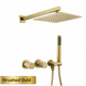Gun Grey Wall Mounted Shower System – Brass 2 - Function Bath Mixer - 2 ways wall mounted shower kitBathroomLux
