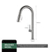 Gunmetal Pull - Out Spout Kitchen Faucet – 360° Rotating Single - Handle - Kitchen Faucet Pull - OutBathroomLux