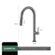 Gunmetal Pull - Out Spout Kitchen Faucet – 360° Rotating Single - Handle - Kitchen Faucet Pull - OutBathroomLux