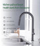 Gunmetal Pull - Out Spout Kitchen Faucet – 360° Rotating Single - Handle - Kitchen Faucet Pull - OutBathroomLux