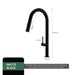 Gunmetal Pull - Out Spout Kitchen Faucet – 360° Rotating Single - Handle - Kitchen Faucet Pull - OutBathroomLux