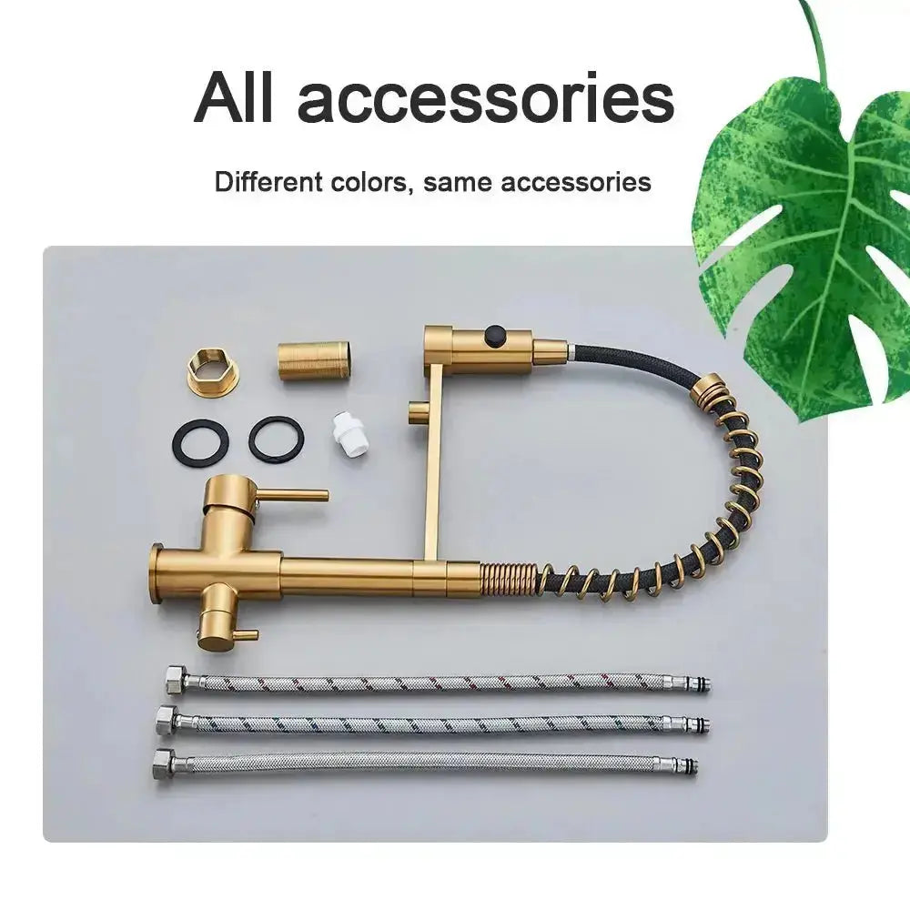 Harmony Pull-Down Kitchen Faucet 3-Way Filter WaterMark - BathroomLux
