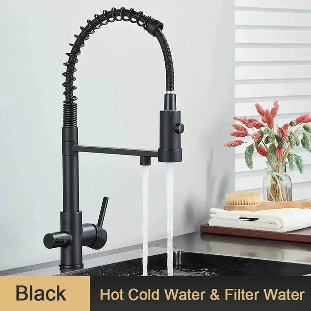 Harmony Pull - Down Kitchen Faucet 3 - Way Filter - kitchenBathroomLux