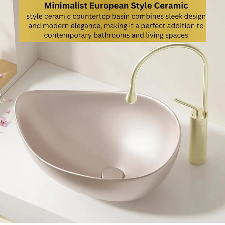 High - End Ceramic Countertop Wash Basin – Modern Bathroom Sink - Bathroom sinkBathroomLux