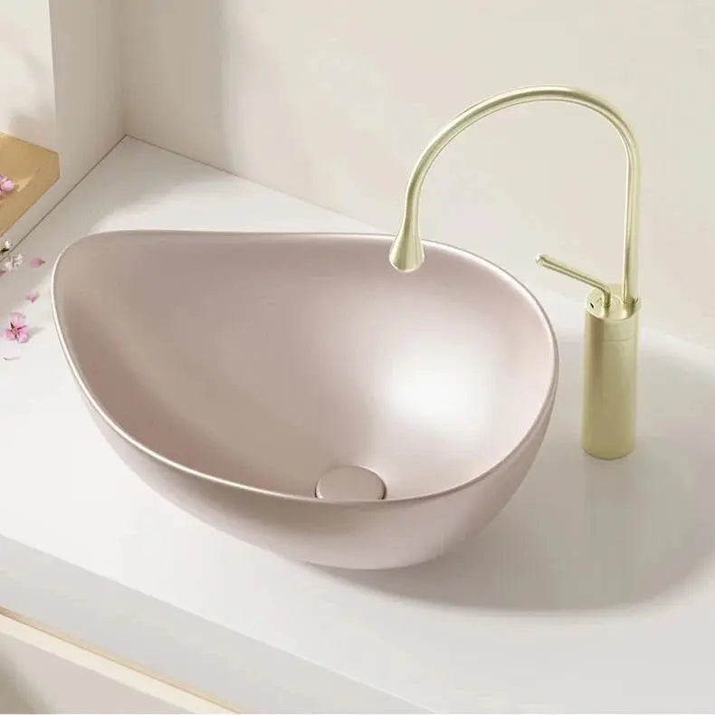 High - End Ceramic Countertop Wash Basin – Modern Bathroom Sink - Bathroom sinkBathroomLux