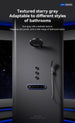 High - End Concealed Thermostatic Shower Set – 4 - Function Brass Wall - Mounted System - digital showerBathroomLux