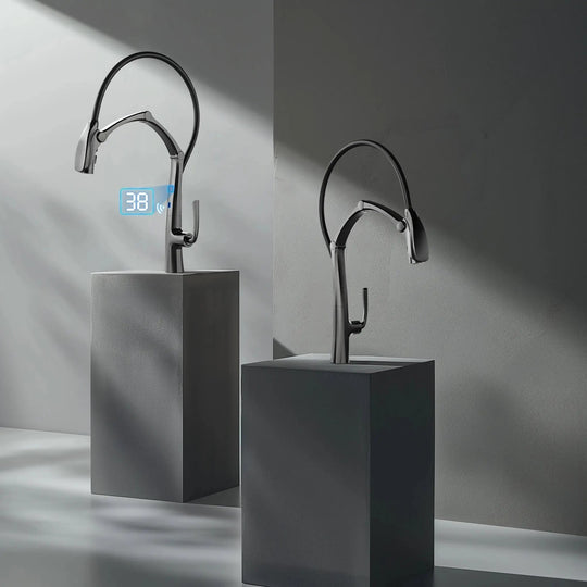 High - Quality Smart Touch Kitchen Faucet – Motion Sensor Pull - Down Sink Mixer Tap - Kitchen Sink FaucetsBathroomLux