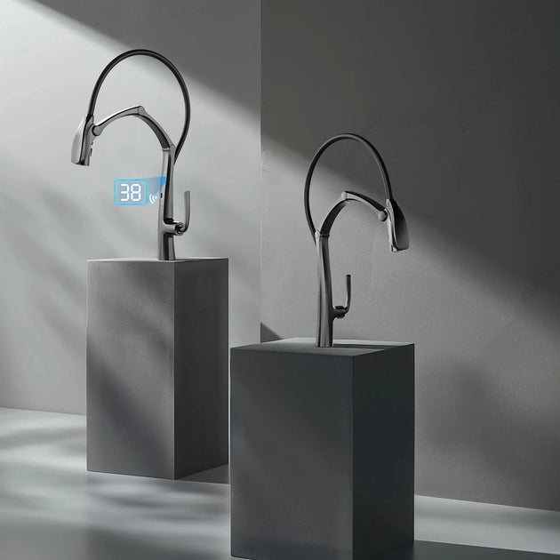 High - Quality Smart Touch Kitchen Faucet – Motion Sensor Pull - Down Sink Mixer Tap - Kitchen Sink FaucetsBathroomLux