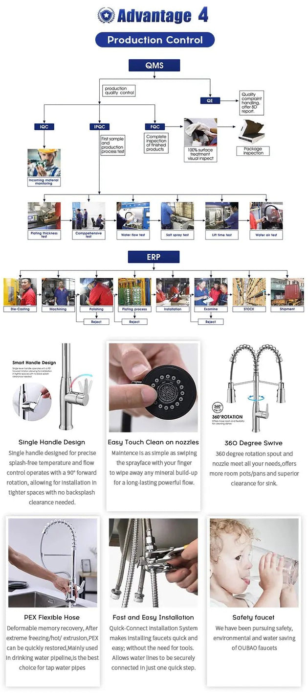 High - Quality Smart Touch Kitchen Faucet – Motion Sensor Pull - Down Sink Mixer Tap - Kitchen Sink FaucetsBathroomLux