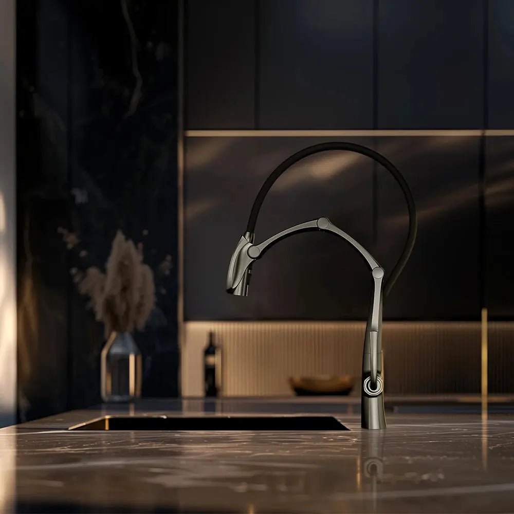 High - Quality Smart Touch Kitchen Faucet – Motion Sensor Pull - Down Sink Mixer Tap - Kitchen Sink FaucetsBathroomLux