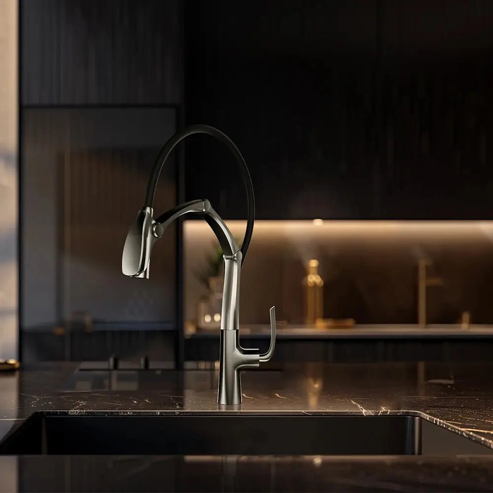High - Quality Smart Touch Kitchen Faucet – Motion Sensor Pull - Down Sink Mixer Tap - Kitchen Sink FaucetsBathroomLux