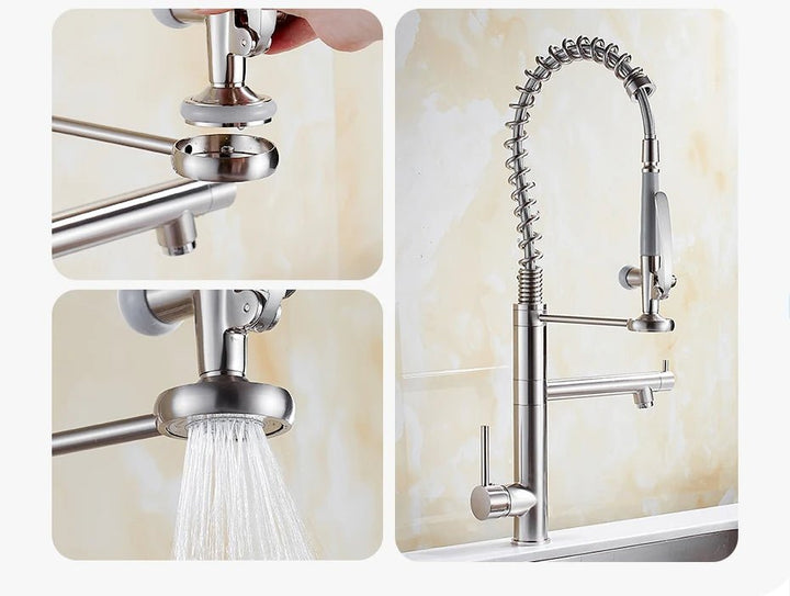 Horizon Kitchen Faucet - Pull Down Spray - Single Handle - 2 Years Warranty - Kitchen faucetBathroomLux