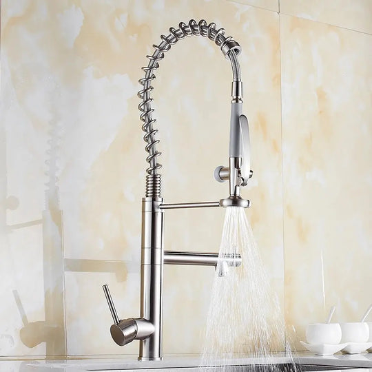 Horizon Kitchen Faucet - Pull Down Spray - Single Handle - 2 Years Warranty - Kitchen faucetBathroomLux