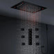 IluminateFlow 2024 led Shower Set Rainfall Waterfall Showerhead System Thermostatic - BathroomLux