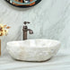 Irregular Edge White Stone Bathroom Sink Bowl – Modern Countertop Basin - Irregular EdgeBathroomLux