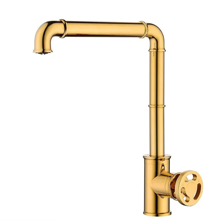 Kitchen Faucets Retro Style Brass Hot and Cold Water Mixer Tap - Kitchen faucetBathroomLux